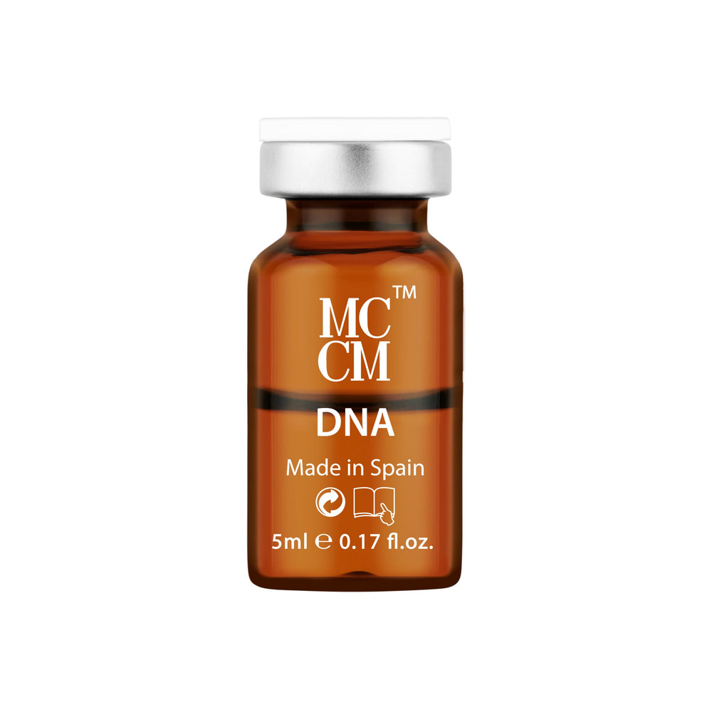 Studio product photo of MCCM Medical Cosmetics - Gel DNA - 5 vials x 5ml;Studio product photo of MCCM Medical Cosmetics - Gel DNA - 5 vials x 5ml